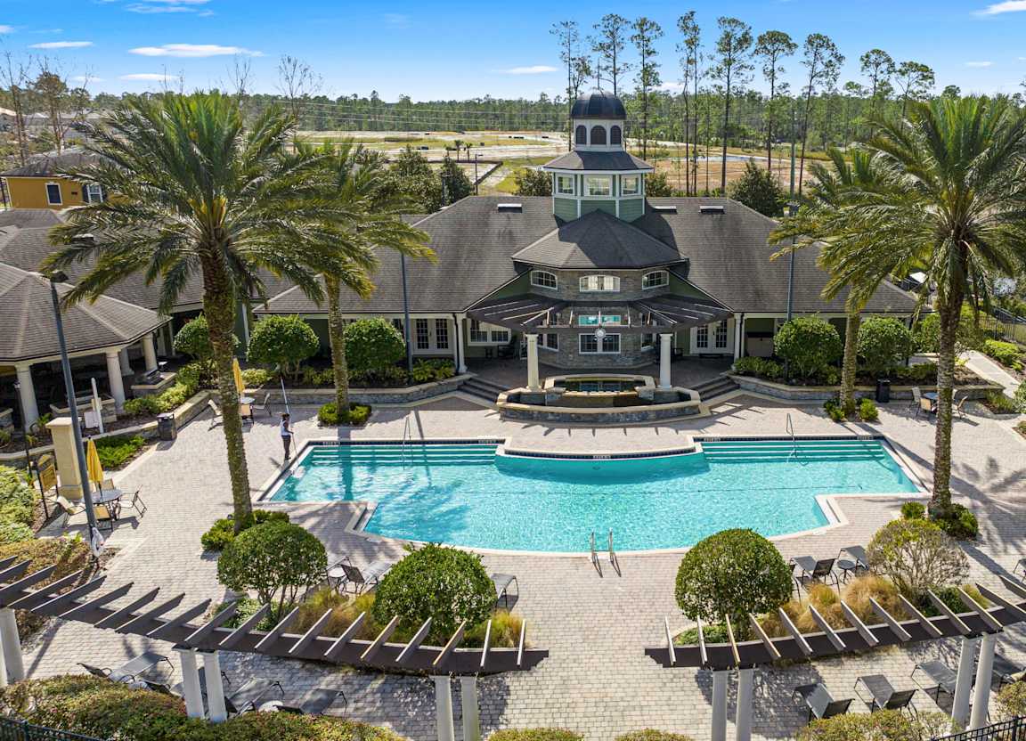 Resort-style pool and clubhouse